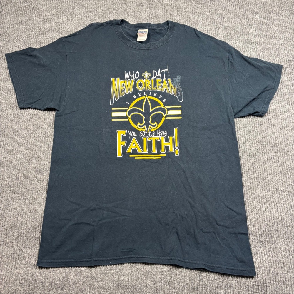 Gildan New Orleans Shirt Men's XL New Orleans Saints Black NFL Sportswear